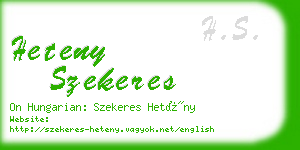 heteny szekeres business card